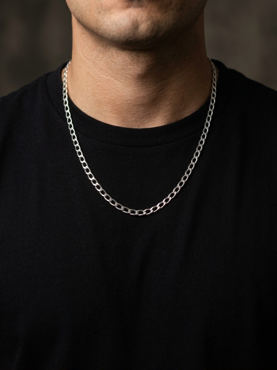 CADENA MASCULINA DE PLATA 950