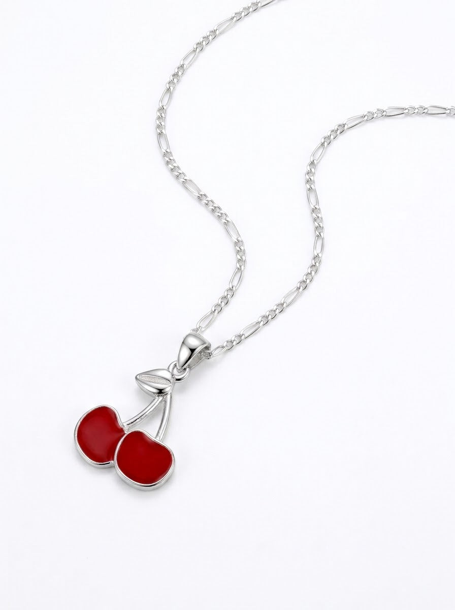COLLAR EN PLATA DE CEREZA