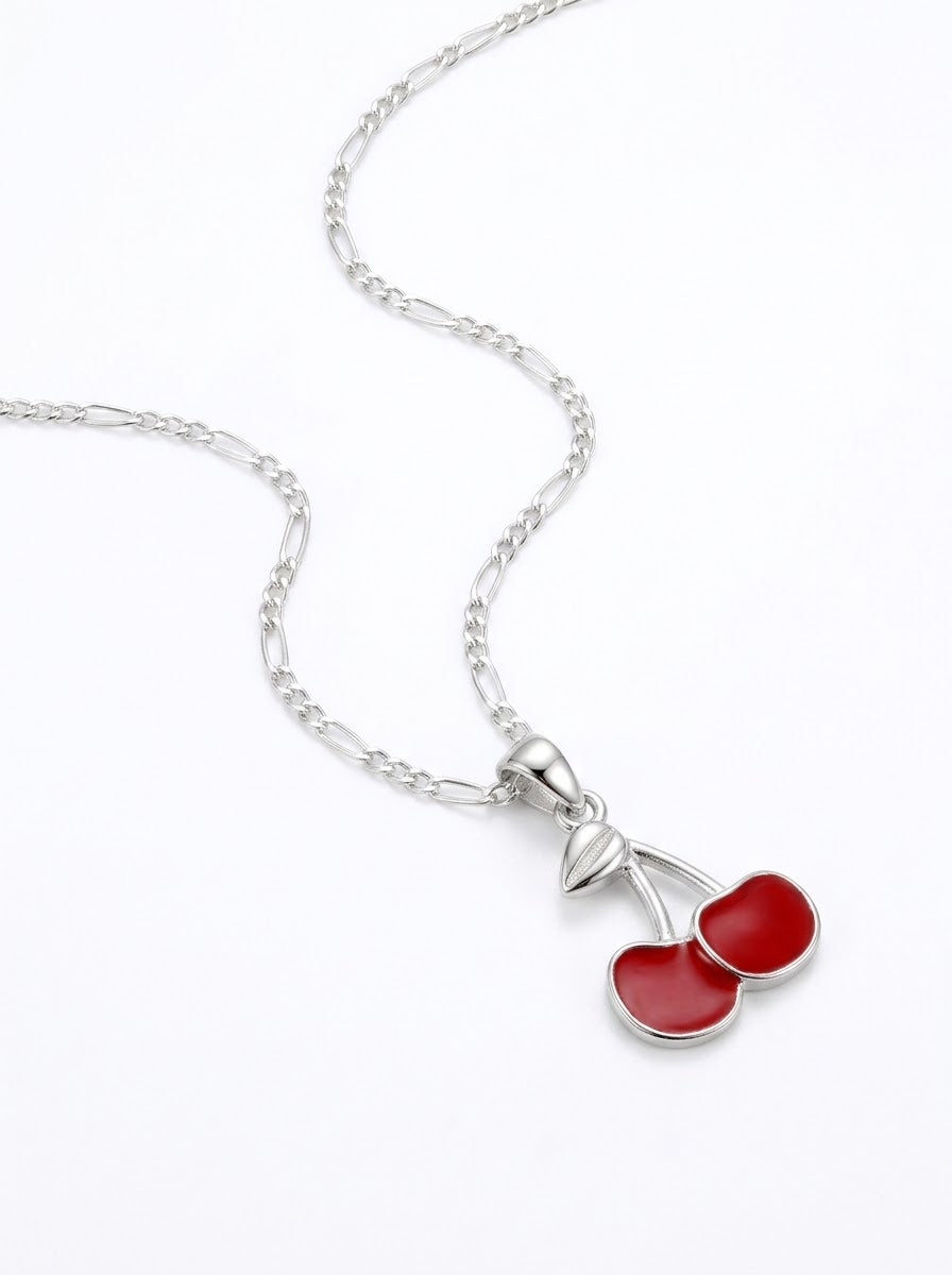COLLAR EN PLATA DE CEREZA