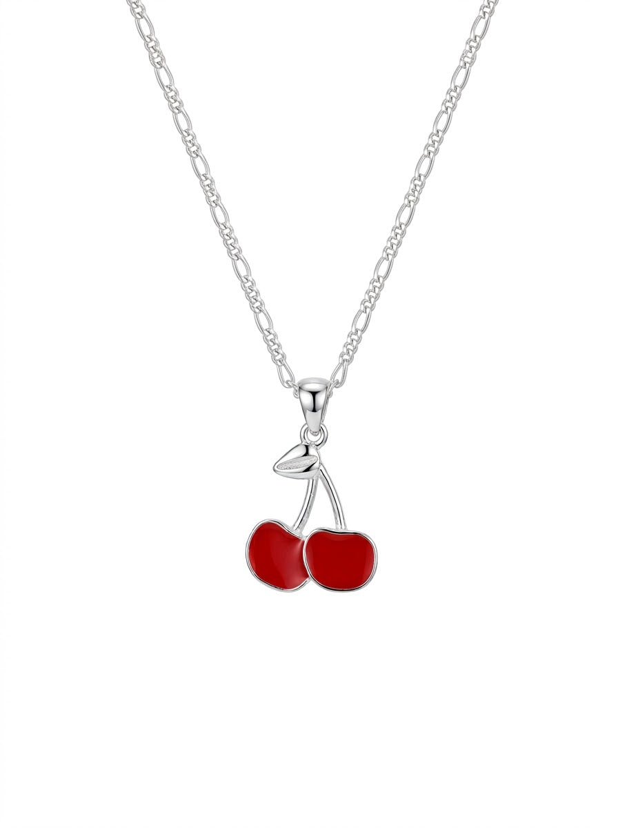 COLLAR EN PLATA DE CEREZA