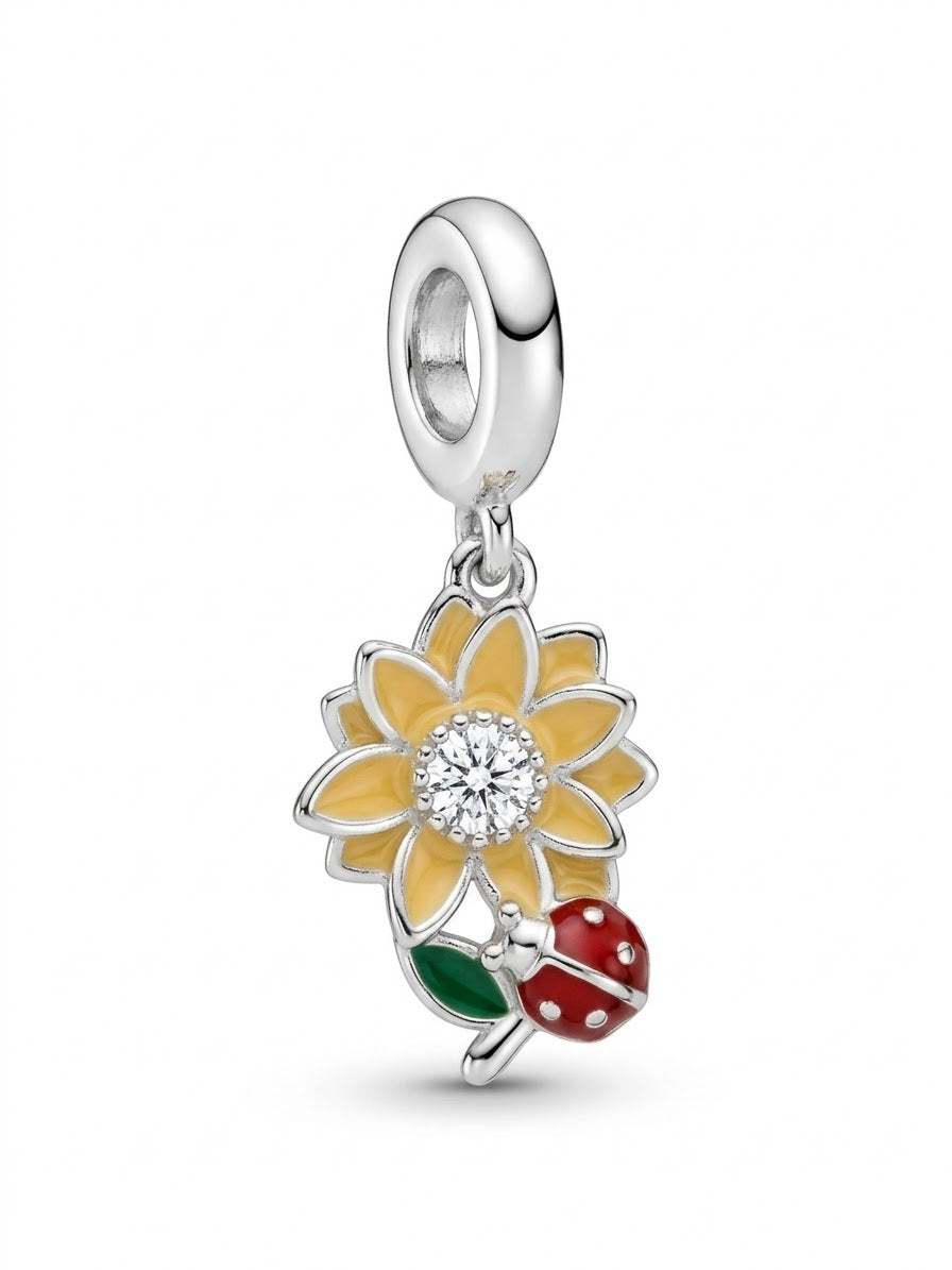 COLLAR DE PLATA DE GIRASOL