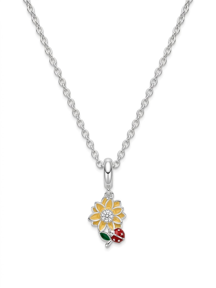 COLLAR DE PLATA DE GIRASOL