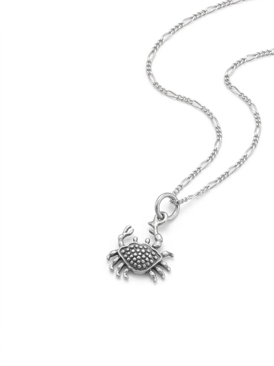 COLLAR DE PLATA DE CANGREJO