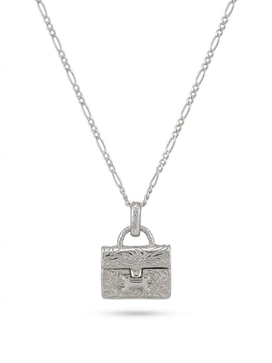 COLLAR DE PLATA DE CARTERA