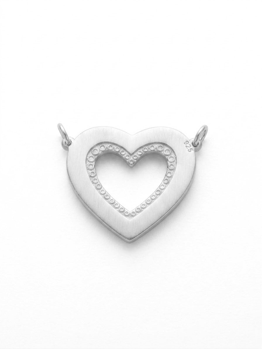 COLLAR DE PLATA DE CORAZÓN