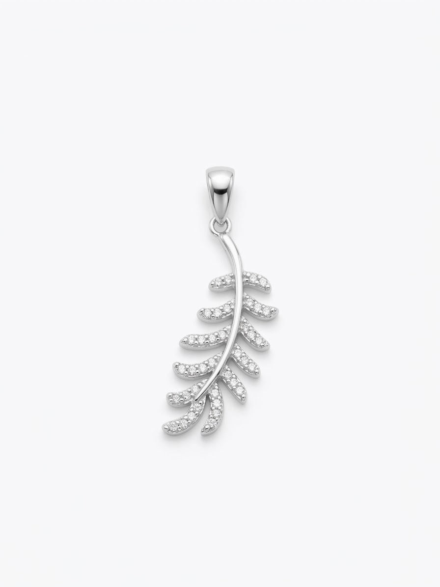 COLLAR DE PLATA HOJA