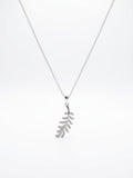 COLLAR DE PLATA HOJA