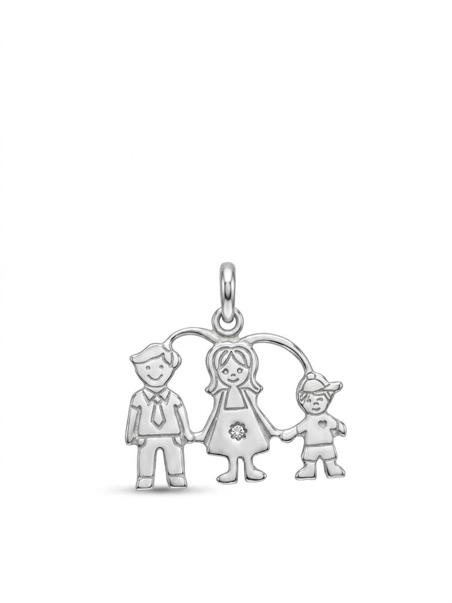 COLLAR DE PLATA FAMILIA