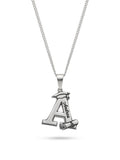COLLAR DE PLATA CON INICIAL (PERSONALIZABLE)
