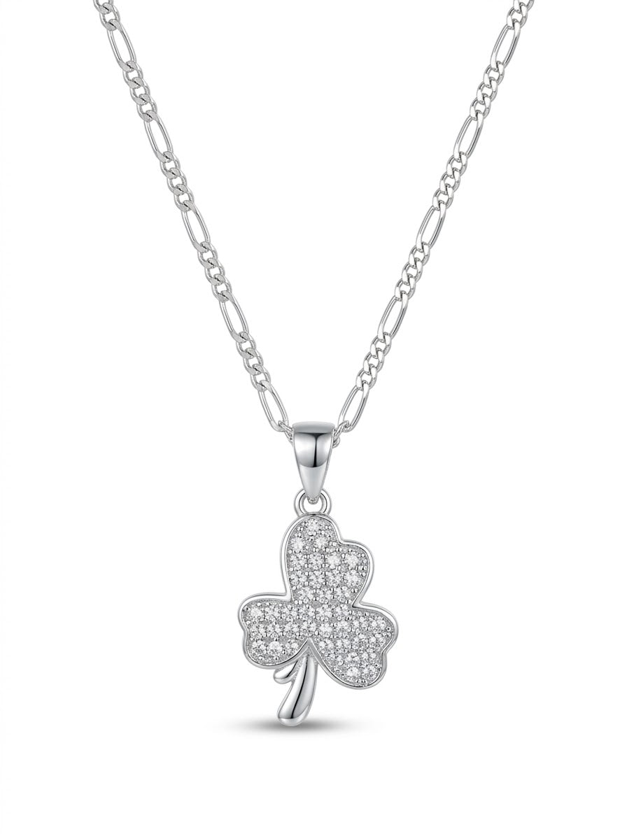 COLLAR DE PLATA TRÉBOL