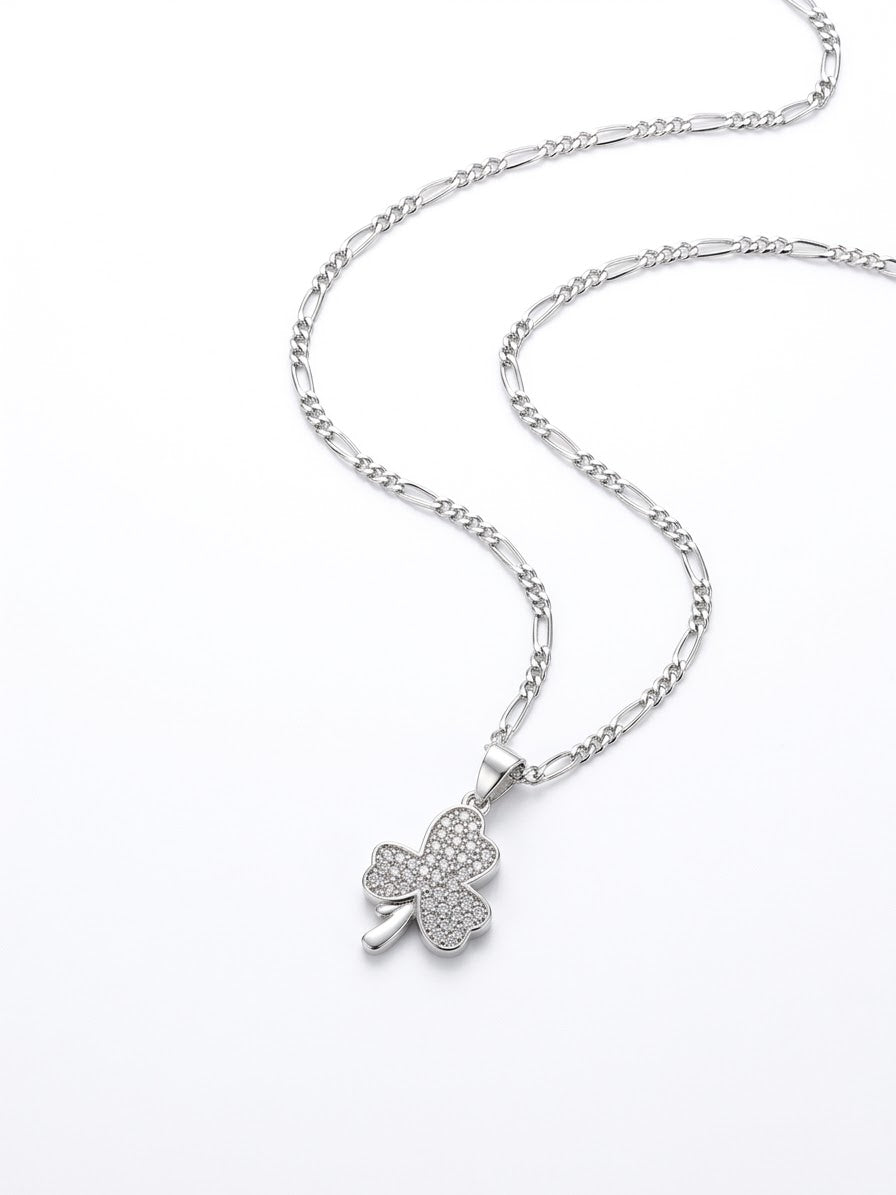 COLLAR DE PLATA TRÉBOL