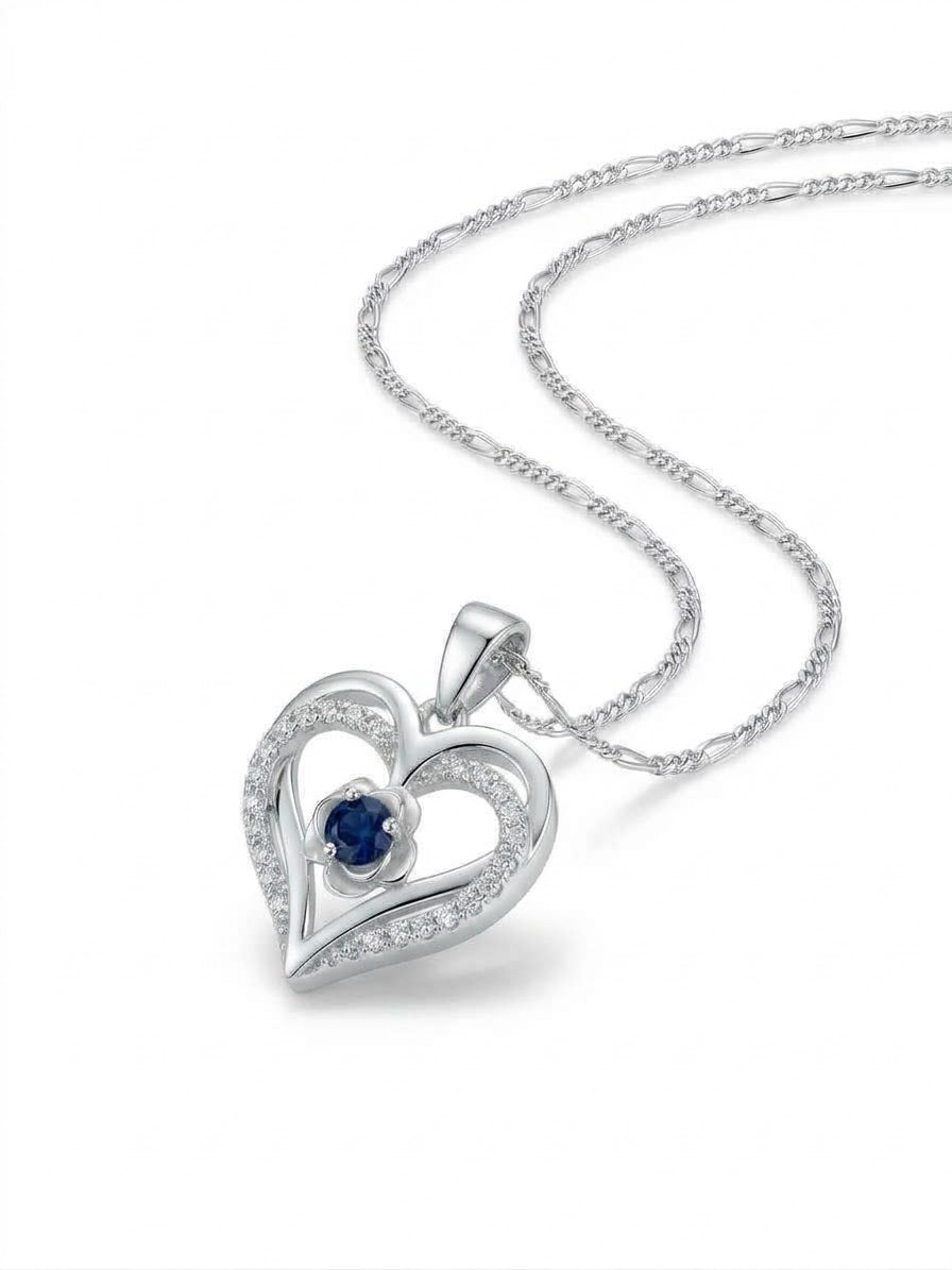 COLLAR DE PLATA CORAZON