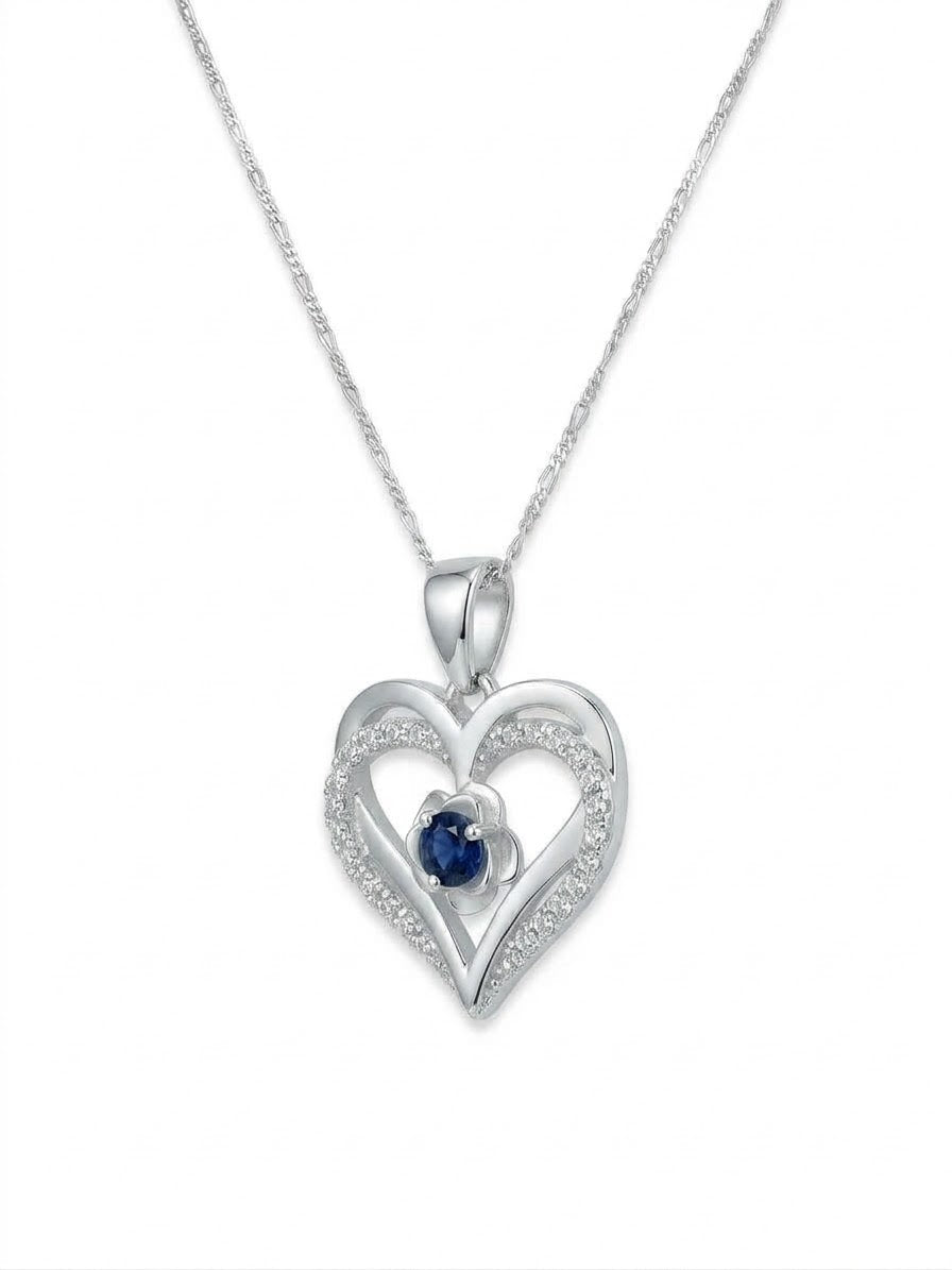COLLAR DE PLATA CORAZON