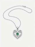 COLLAR DE PLATA DE CORAZÓN