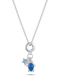 COLLAR DE PLATA MARINO