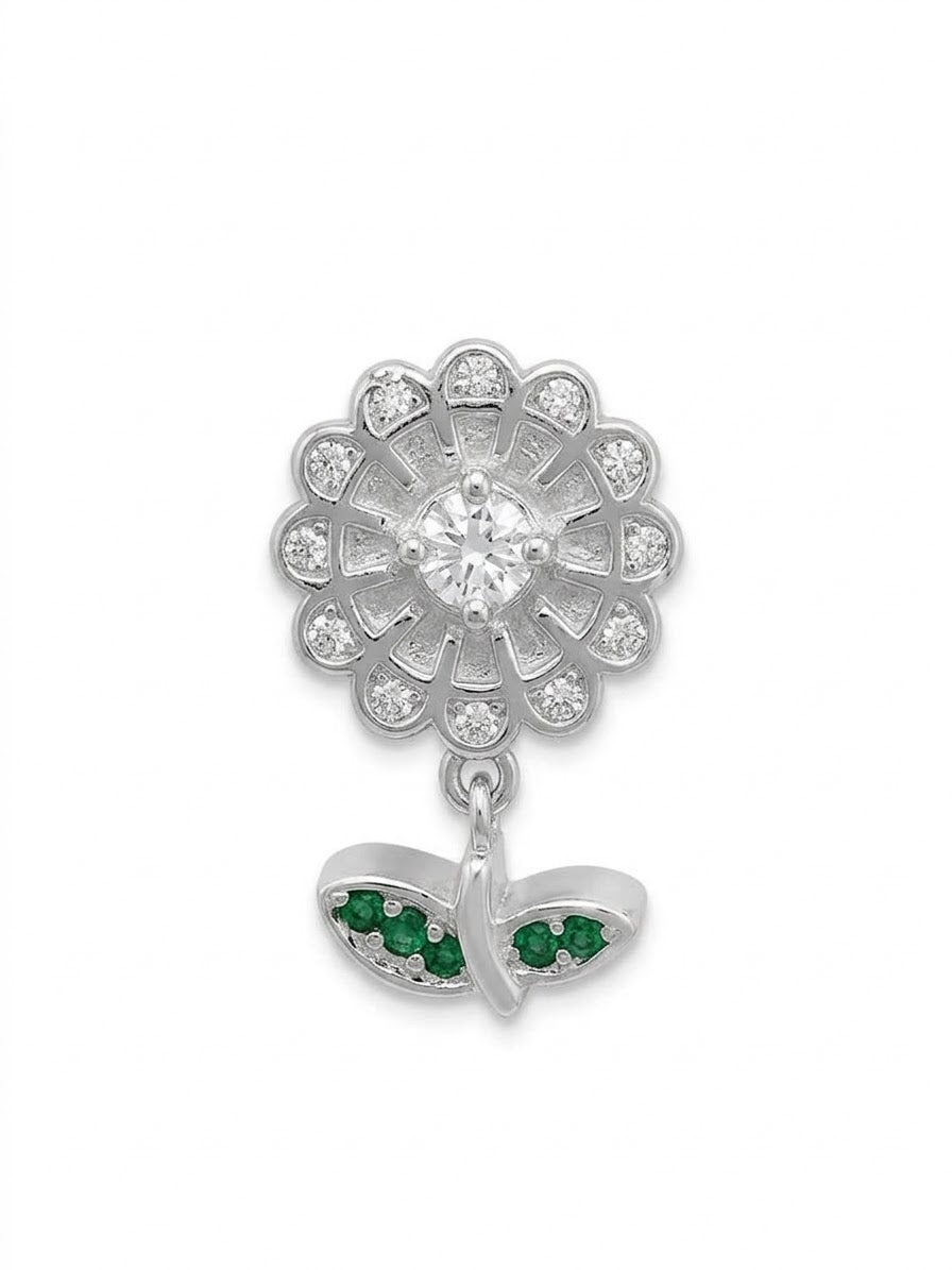 COLLAR DE PLATA FLOR