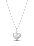 COLLAR DE PLATA CORAZÓN