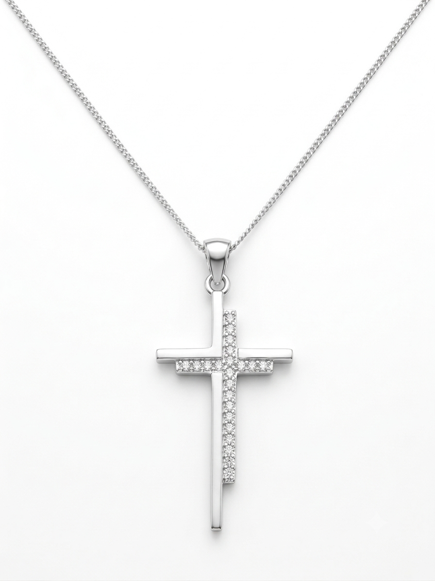 COLLAR DE PLATA CRUZ