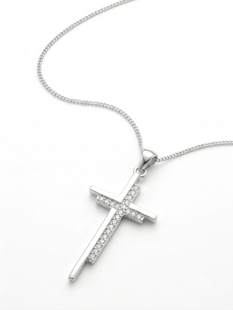 COLLAR DE PLATA CRUZ