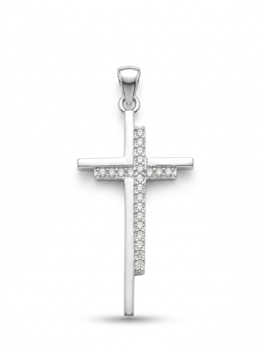 COLLAR DE PLATA CRUZ