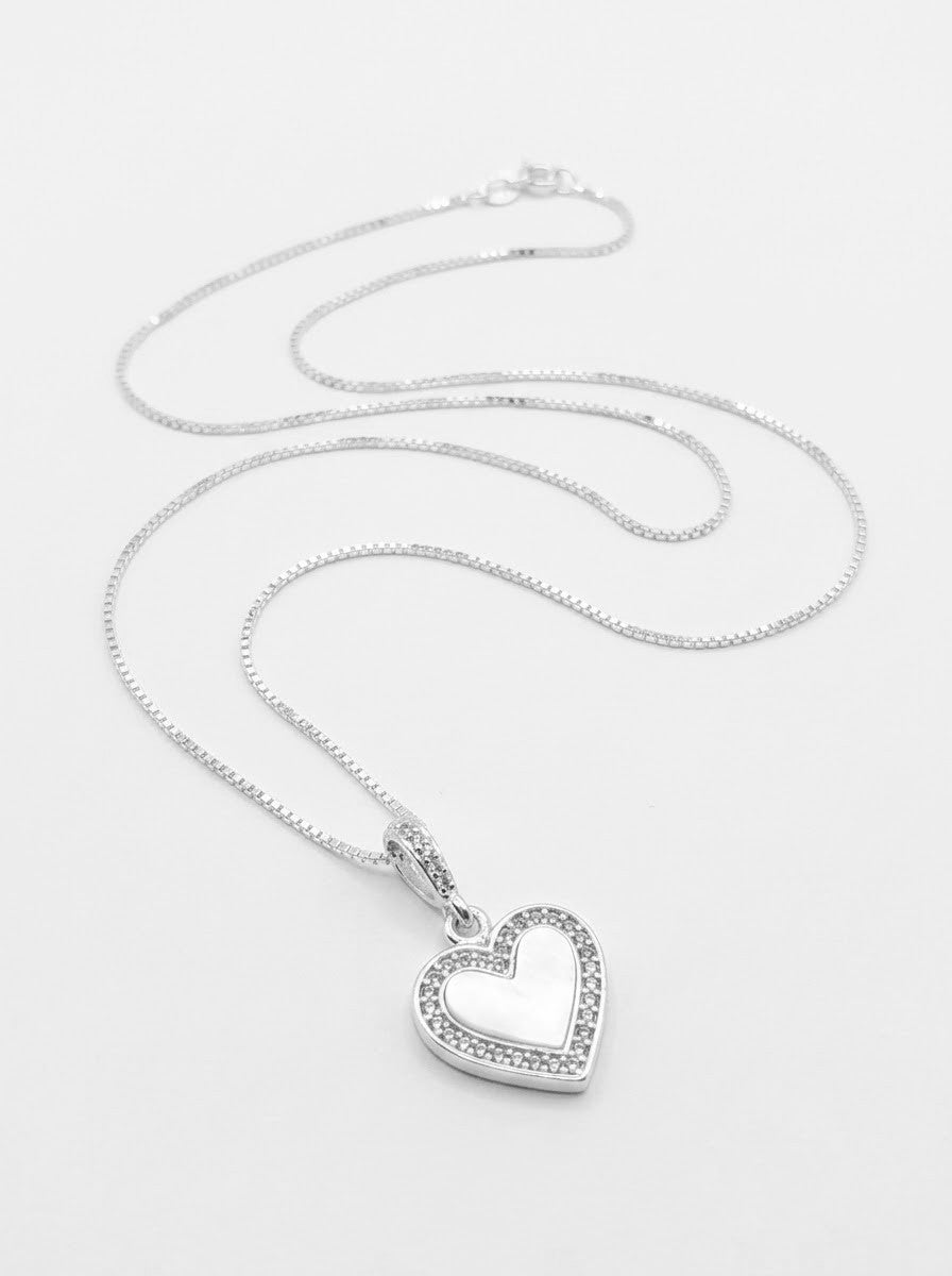COLLAR DE PLATA CORAZÓN