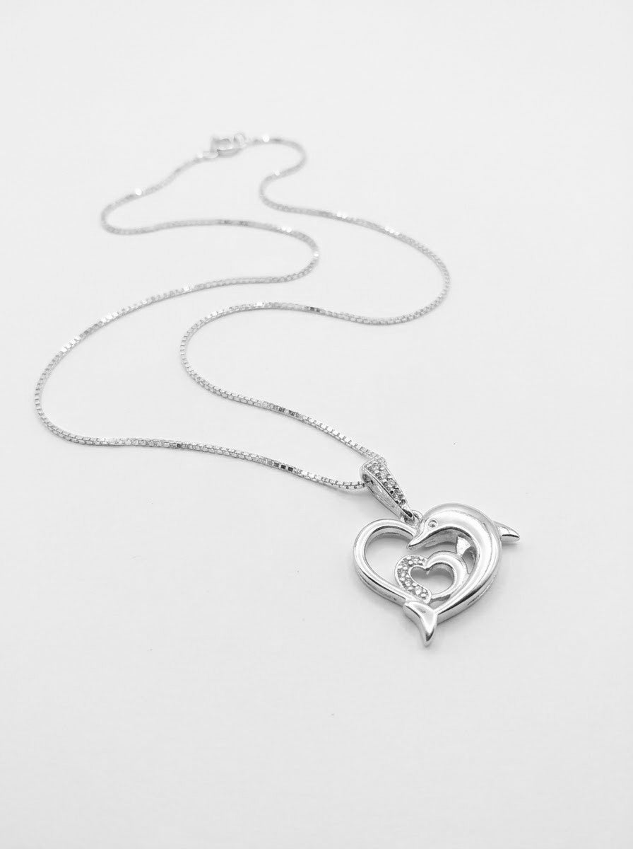 COLLAR DE PLATA DELFINES