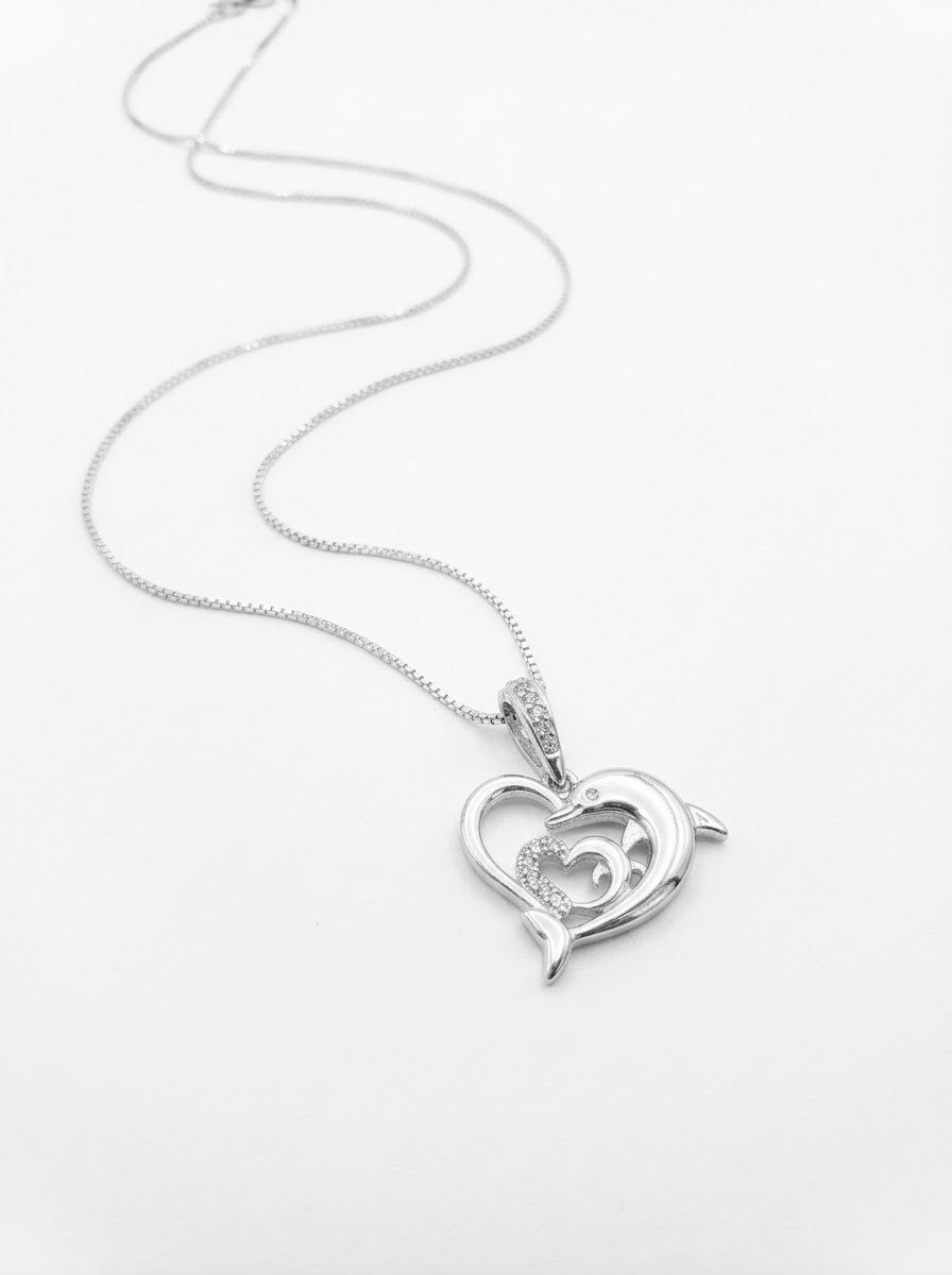 COLLAR DE PLATA DELFINES