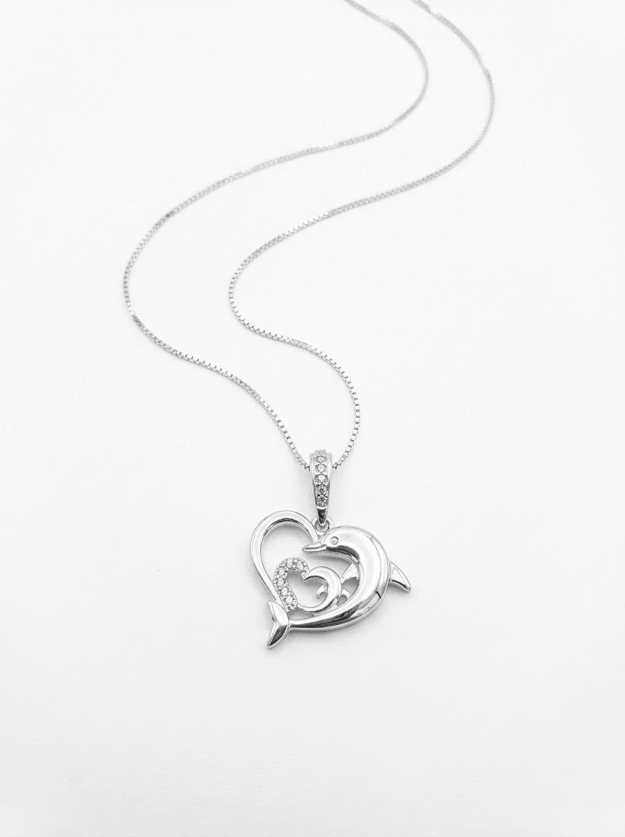 COLLAR DE PLATA DELFINES