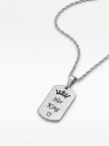 COLLAR DE PLATA PARA PAREJA (PERSONALIZABLE)