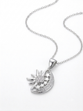 COLLAR DE PLATA MEDIALUNA Y SOL