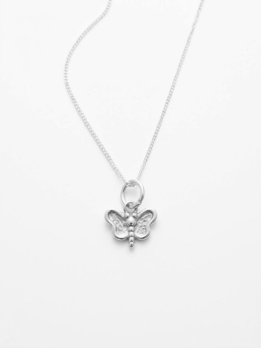 COLLAR DE PLATA MARIPOSA