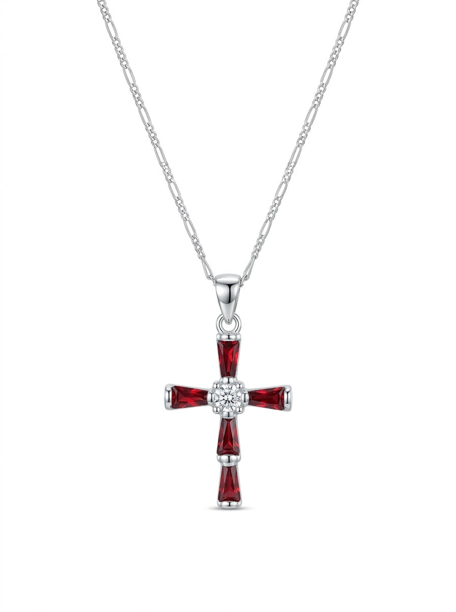 COLLAR DE PLATA CRUZ