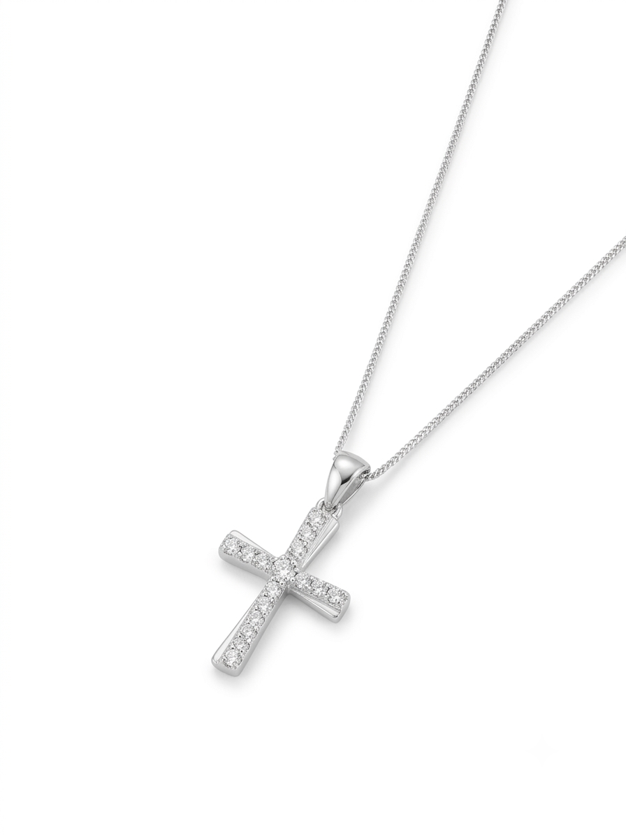 COLLAR DE PLATA CRUZ