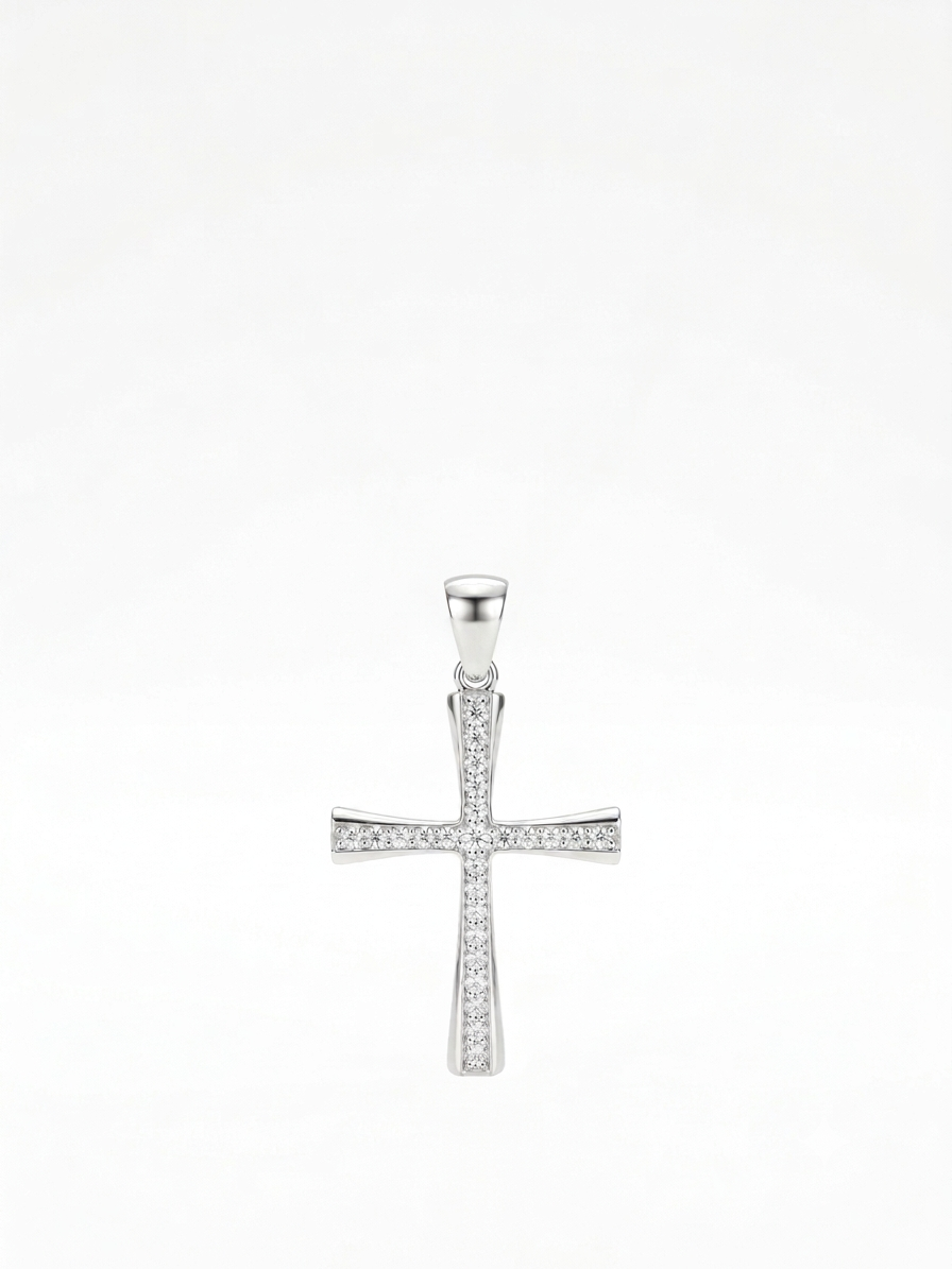 COLLAR DE PLATA CRUZ