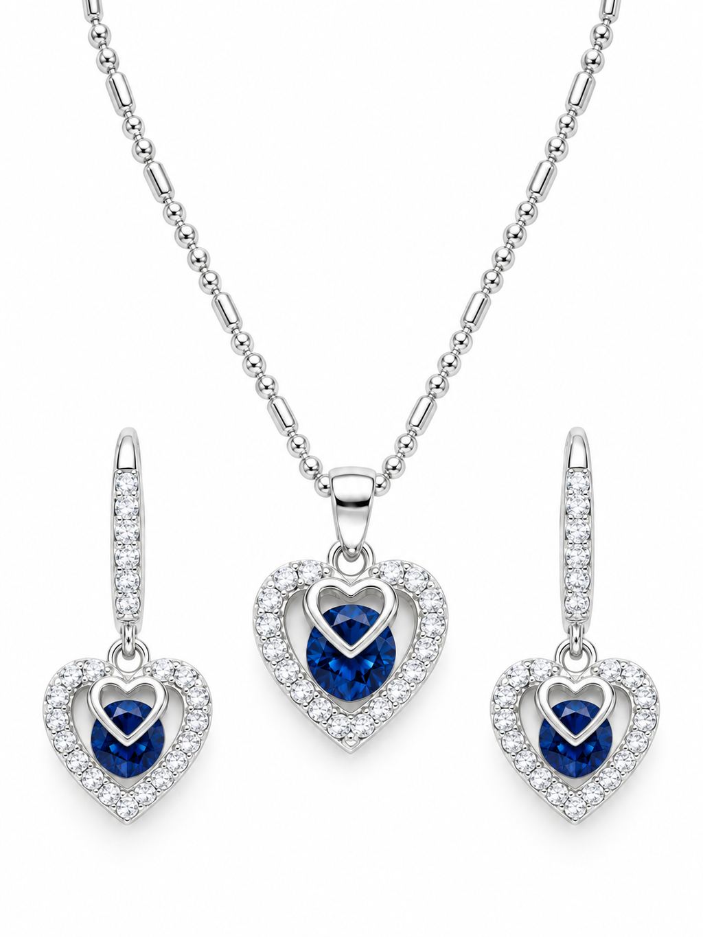 JUEGO DE PLATA CORAZÓN