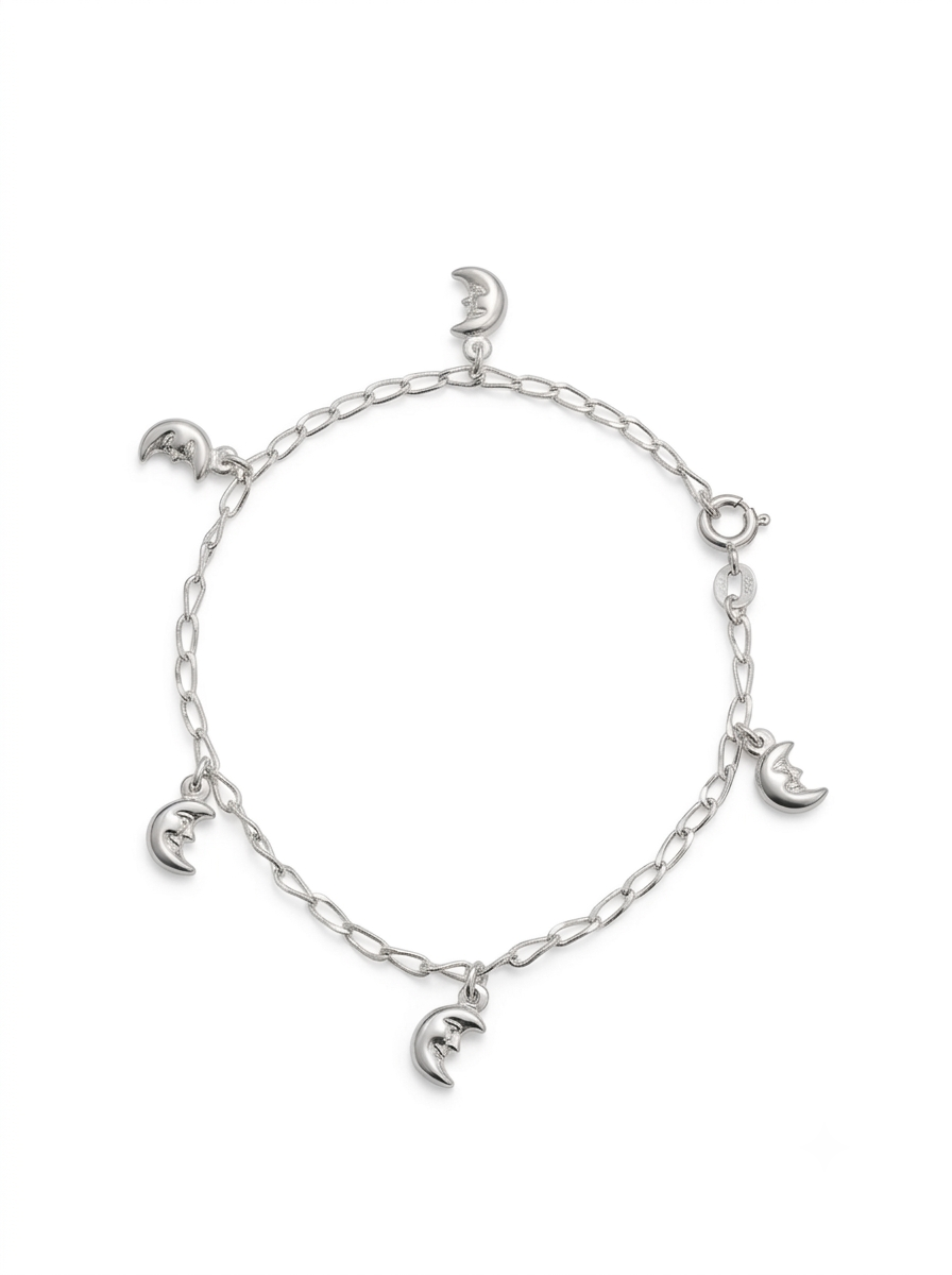 PULSERA DE PLATA LUNA