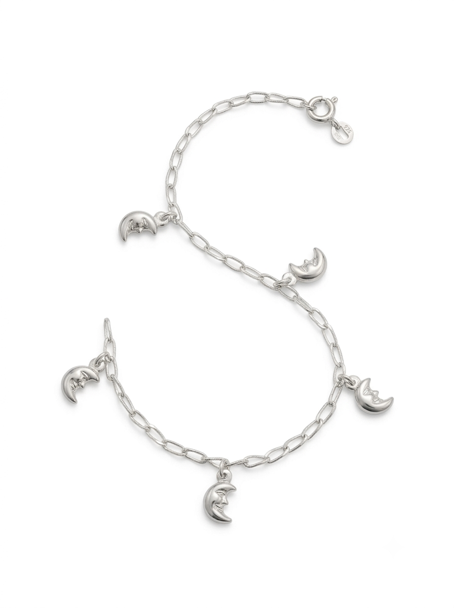 PULSERA DE PLATA LUNA