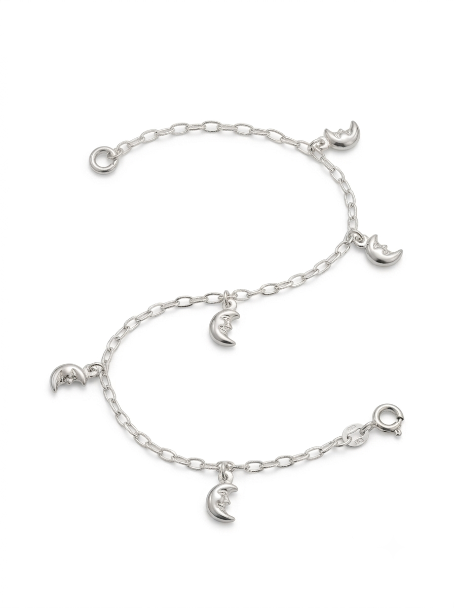 PULSERA DE PLATA LUNA