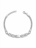 PULSERA DE PLATA FEMENINA MODERNA