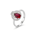 ANILLO DE PLATA CORTE GOTA VINO