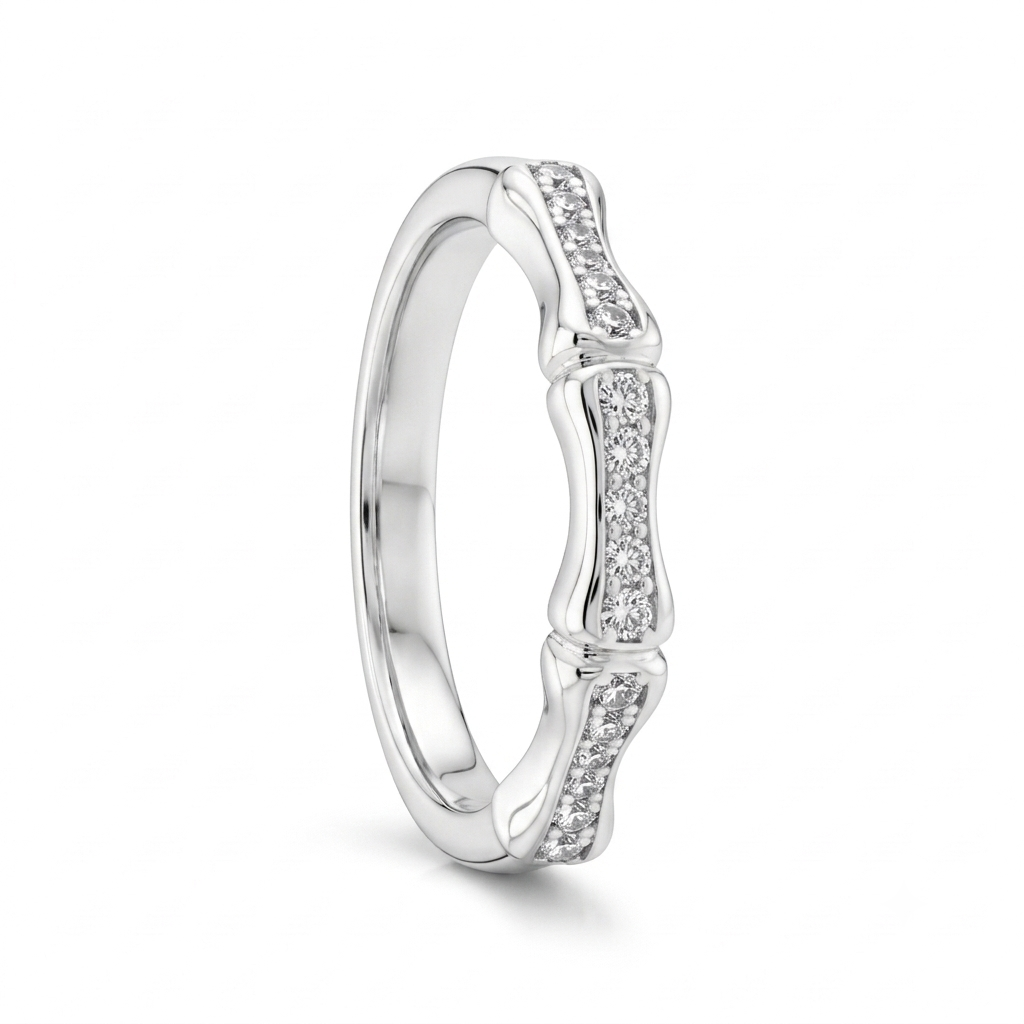 ANILLO DE PLATA TIPO HUESO