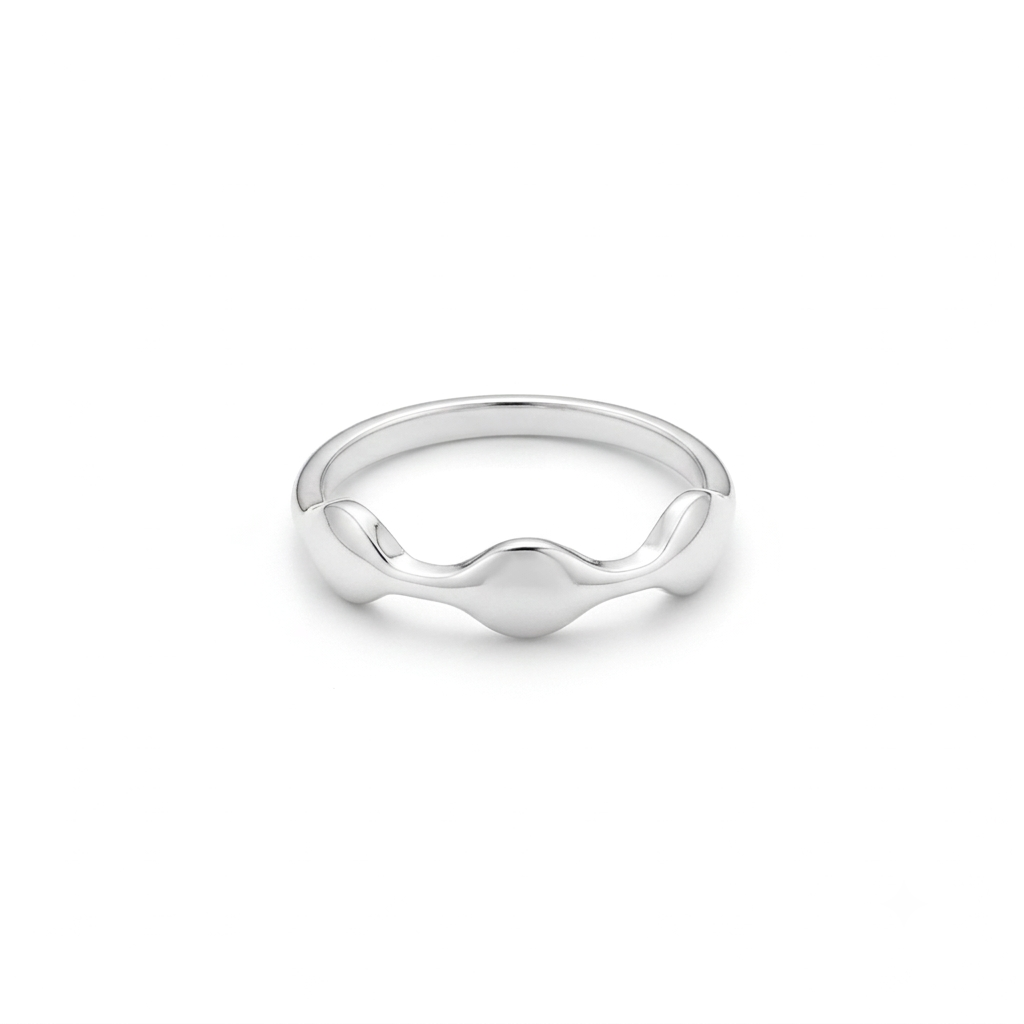 ANILLO DE PLATA MODERNO LISO