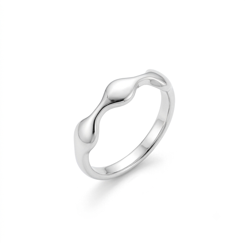 ANILLO DE PLATA MODERNO LISO