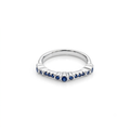 ANILLO DE PLATA AZUL CASUAL