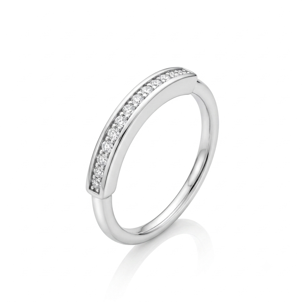 ANILLO DE PLATA TIPO CINTILLO