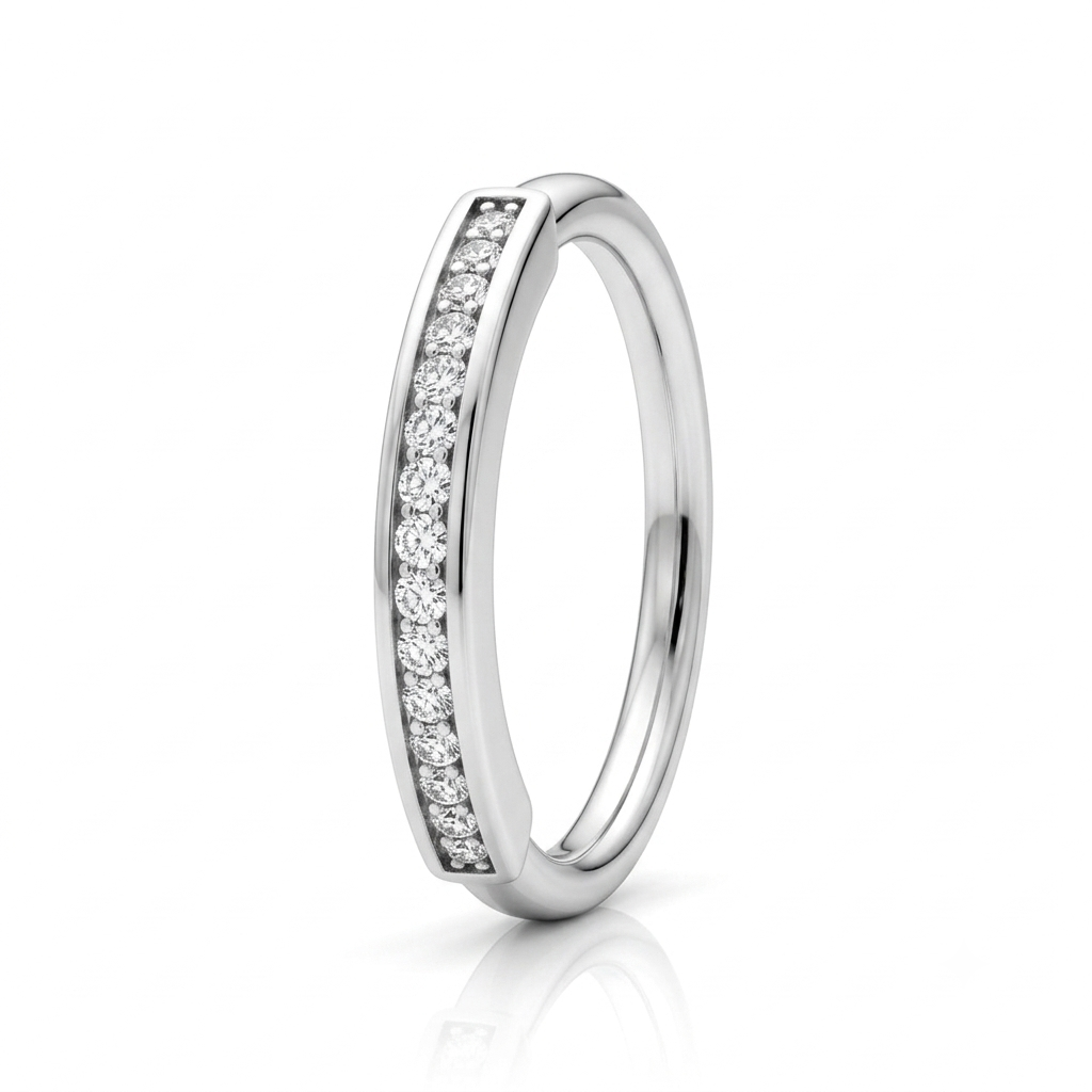 ANILLO DE PLATA TIPO CINTILLO