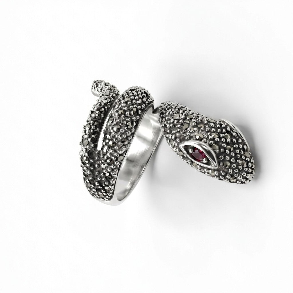 ANILLO DE PLATA SERPIENTE MARQUECITA