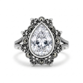 ANILLO DE PLATA GOTA DE AGUA