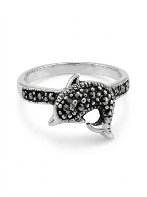 ANILLO DE PLATA DELFÍN
