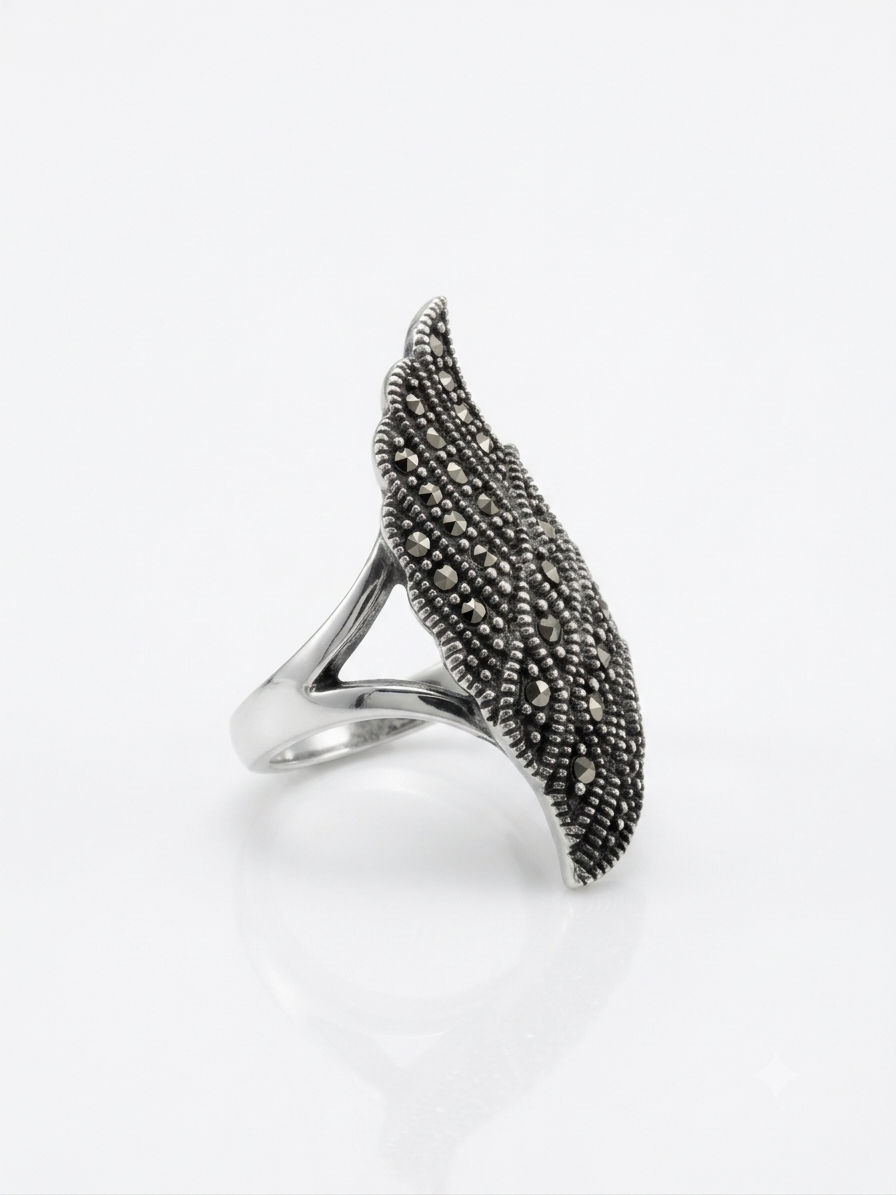 ANILLO DE PLATA QUEMADA ALA MARQUECITA